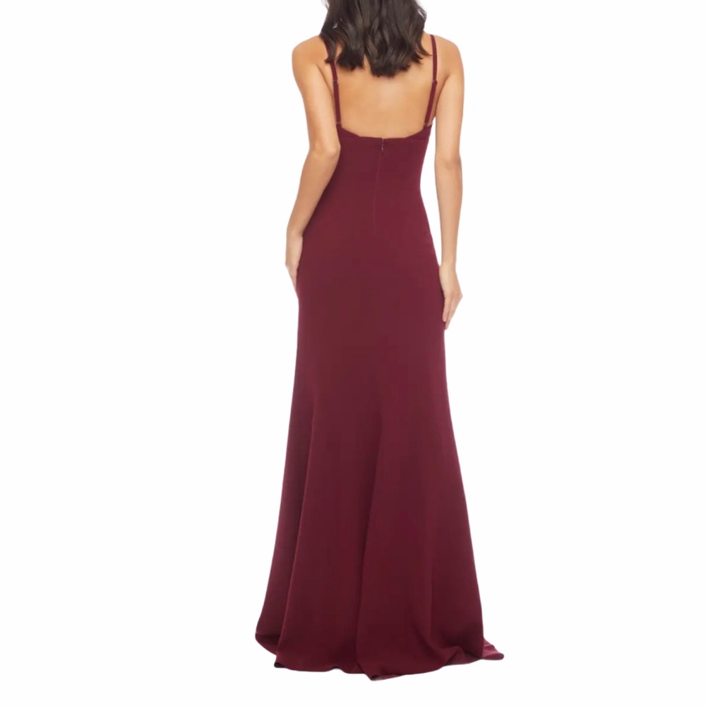 Dress the Population Evening Gown, Burgundy, Sz XL - Picture 2 of 12